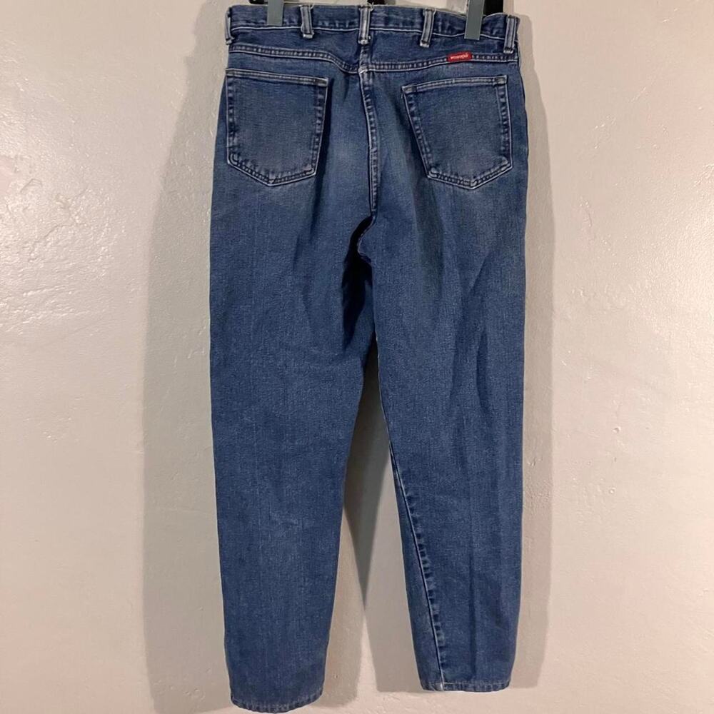 Wrangler Vintage 80s Blue‎ Faded Made in USA Denim Workwear Jeans - Picture 3 of 7